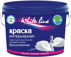 Краска ВД WL интерьерная белоснежная База А 4,3 кг