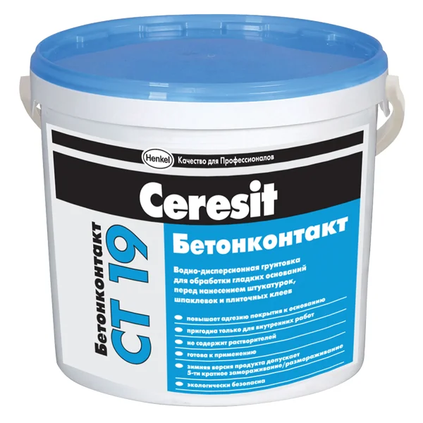 Грунт бетоноконтакт CERESIT CТ 19 морозостойкий 5 кг