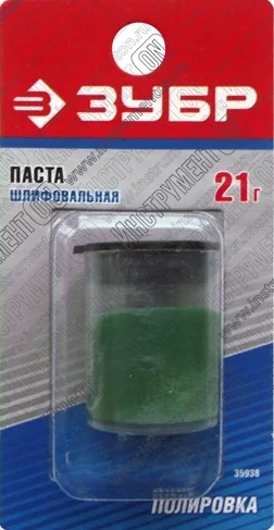 Паста ЗУБР шлифовальная, в пластиковом боксе, 21 гр