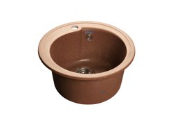 Мойка композитная GRANFEST Rondo d450 Терракот круглая