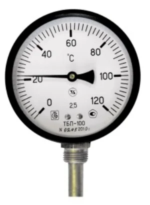 Термометр биметаллический ТБП100/100/T-(0-120)С