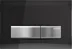 Клавиша смывная GEBERIT Sigma 50 NEW, двойной смыв, рамка-зеркальное дымчатое стекло/кнопки-нержавеющая сталь