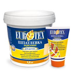 Шпатлевка по дереву акриловая СОСНА 225г Eurotex ( Т-ра перевозки не ниже +5град)