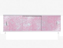 Экран для ванн 1,7 м "Оптима" пластик розовый мороз