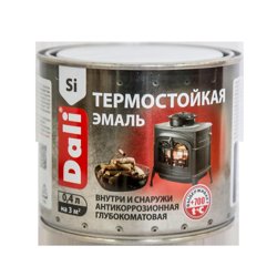 Эмаль термостойкая DALI черная 0,4л до +600°С