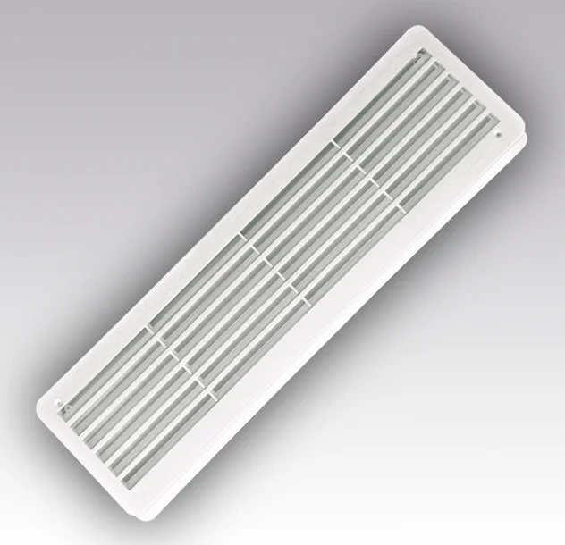 Решетка вентиляционная переточная двухсторонняя АБС 450х91, белый, ЭРА