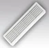 Решетка вентиляционная переточная двухсторонняя АБС 450х91, белый, ЭРА