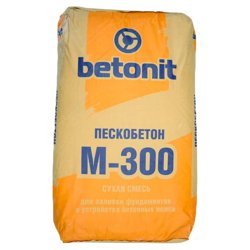 Сухая смесь М-300 пескобетон 25 кг Бетонит