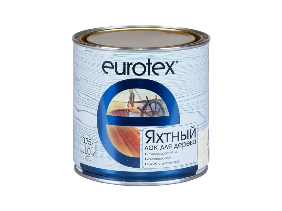 Лак яхтный полуматовый Eurotex 0,75л (алкидно-уретановый)