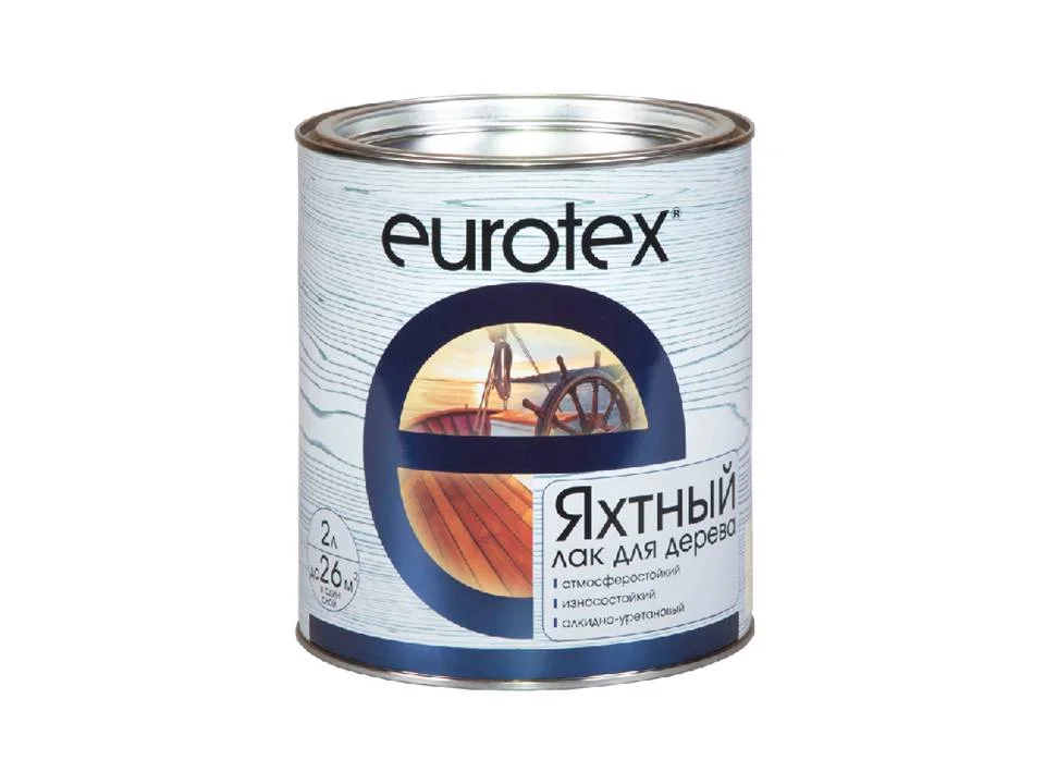 Лак яхтный полуматовый Eurotex 2л (алкидно-уретановый)