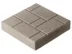 Плитка тротуарная Квадрат серый с рисунком 300*300*60 мм (0,09 кв.м.) СИЯН