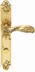 Ручка дверная ARCHIE GENESIS FLOR на длинной накладке под фиксатор (OL) матовое золото