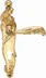 Ручка дверная ARCHIE GENESIS RIZO на длинной накладке под цилиндр (CL) матовое золото