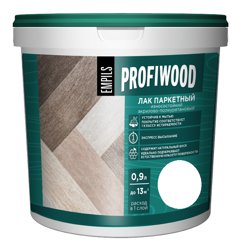 Лак паркетный полуматовый EMPILS PROFIWOOD износостойкий акриловый 2,5 кг 2798