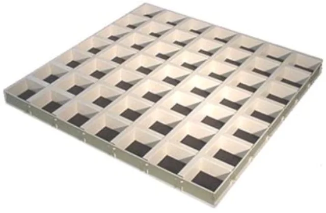 Плита потолочная ARMSTRONG Cellio C49 600х600х37 мм (ячейка 86*86*37) алюминевый серый (2,88 кв.м./упак)