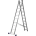 Лестница двухсекционная алюминиевая DOGRULAR 2x15 ступеней (4,26/7,32)