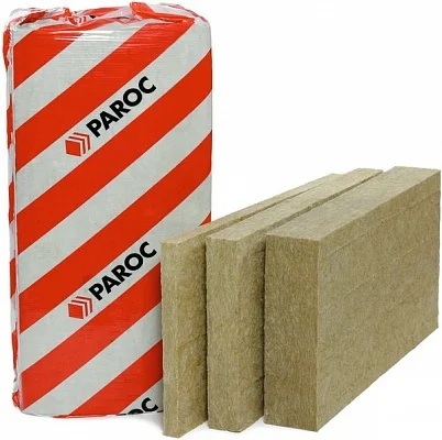 Утеплитель PAROC WAS 35 30мм*600мм*1200мм в упаковке 10 плит (в уп.7,2м2 0,216 куб.м) (24 на пал) (24 упак. на поддоне), плотность 75-80 кг/м3
