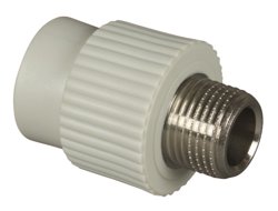 Муфта комбинированная PPR 32x1/2" с наружней резьбой Россия