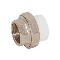 Муфта комбинированная разъемная PPR 25x1/2" с внутренней резьбой (Американка) Россия