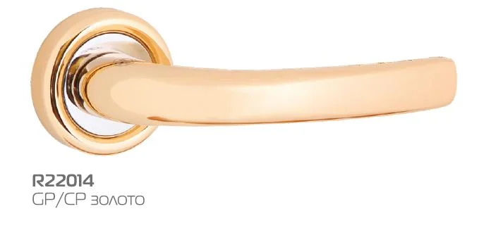 Ручка дверная HANDLE DESIGN LERY R22014 GP/CP золото