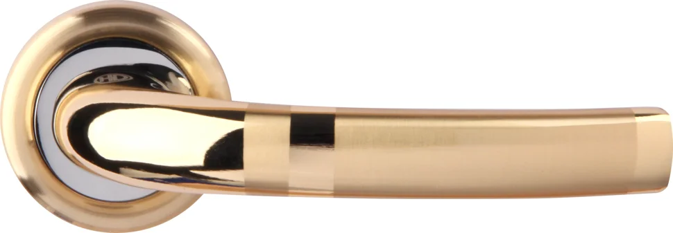Ручка дверная HANDLE DESIGN LERY R22014 SG/CP матовое золото