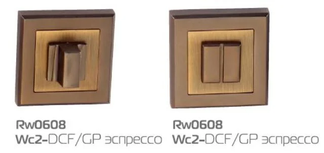 Фиксатор квадратный HANDLE DESIGN WC-QUATRO RW0608 DCF/CF эспрессо