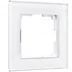 Рамка 1-местная Werkel Favorit, белый,стекло, WL01-Frame-01 , W0011101