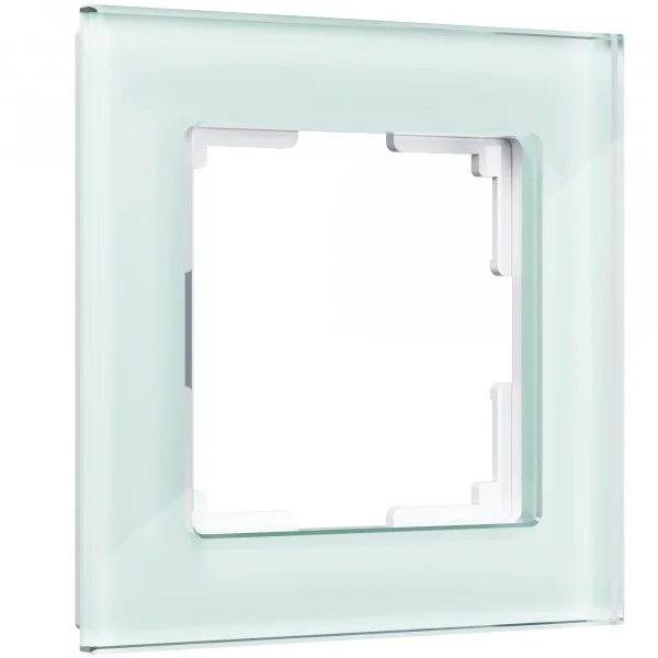 Рамка 1-местная Werkel Favorit, натуральное стекло, WL01-Frame-01