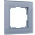 Рамка 1-местная Werkel Favorit, серый,стекло, WL01-Frame-01 , W0011115