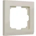 Рамка 1-местная Werkel Stark, слоновая кость, WL04-Frame-01-ivory, W0011803