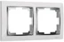 Рамка 2-местная Werkel Snabb, белая, WL03-Frame-02-white , W0021901