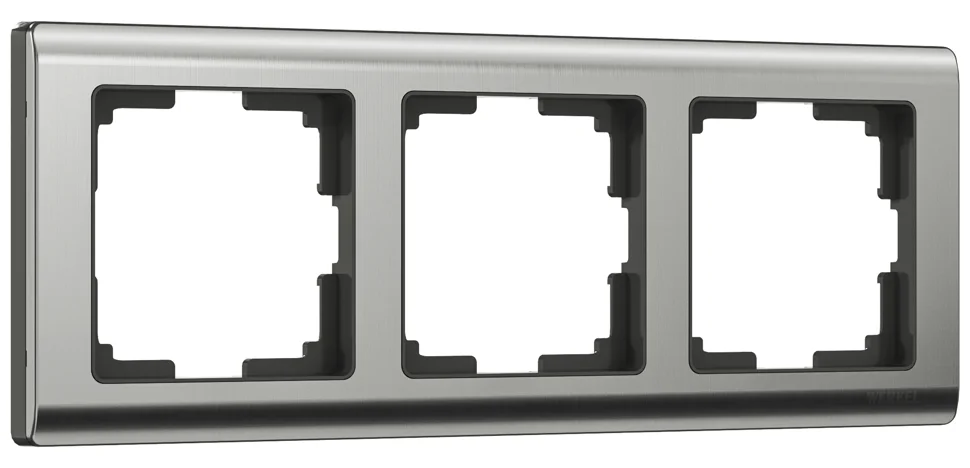 Рамка 3-местная Werkel Metallic, глянцевый никель, WL02-Frame-03 , W0031602