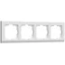 Рамка 4-местная Werkel Stark, белая, WL04-Frame-04-white, W0041801