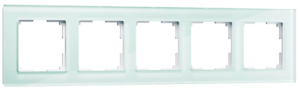 Рамка 5-местная Werkel Favorit, натуральное стекло, WL01-Frame-05