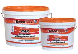 Лак ВД шелковисто-матовый DecoTech 9л (Т-ра перевозки не ниже +5град)
