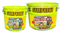 Эмаль SYMPHONY премьера акриловая влагостойкая полуглянцевая С 0,9л