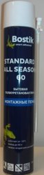 Пена монтажная бытовая BOSTIK Standard All Seasons 60 всесезонная 750 мл (Т-ра перевозки не ниже +5град)
