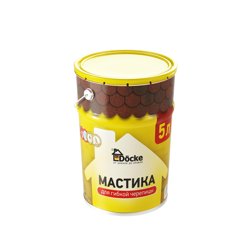 Мастика для гибкой черепицы Docke 5л (5,1 кг)