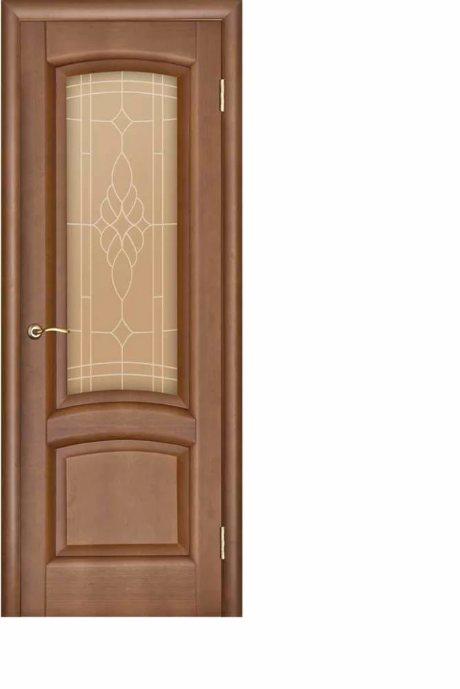 Дверь "Ульяновские двери" Лаура стекло бронза сатинато Флоренция темный анегри тон 74 70, шпон