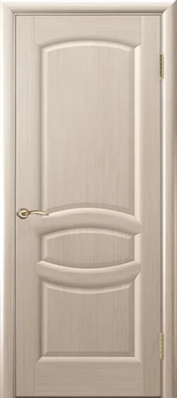 Дверь "Ульяновские двери" Анастасия глухая беленый дуб 80, шпон