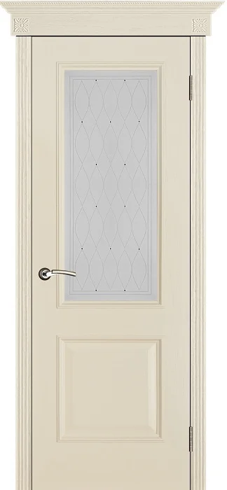 Дверь Porte Vista Версаль стекло Роса патина ваниль тон 20 80, шпон