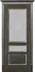 Дверь Porte Vista Вена стекло Версачи черная патина серебро тон 21 70, шпон