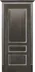 Дверь Porte Vista Вена глухая черная патина серебро тон 21 90, шпон