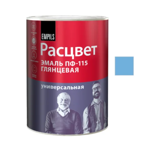 Эмаль ПФ-115 голубая 0,5кг ТЗ &quot;РАСЦВЕТ&quot; ГОСТ 6465-76