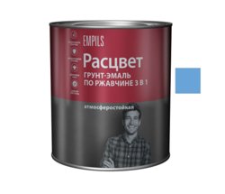 Грунт-эмаль по ржавчине 3 в 1 голубая 1,9кг РАСЦВЕТ