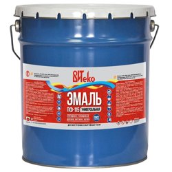 Эмаль ПФ-115 черная 10 кг ВИТЕКО