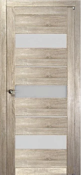 Дверь Uberture LIGHT Модель 2126 частичное стекло, серый велюр 60, экошпон