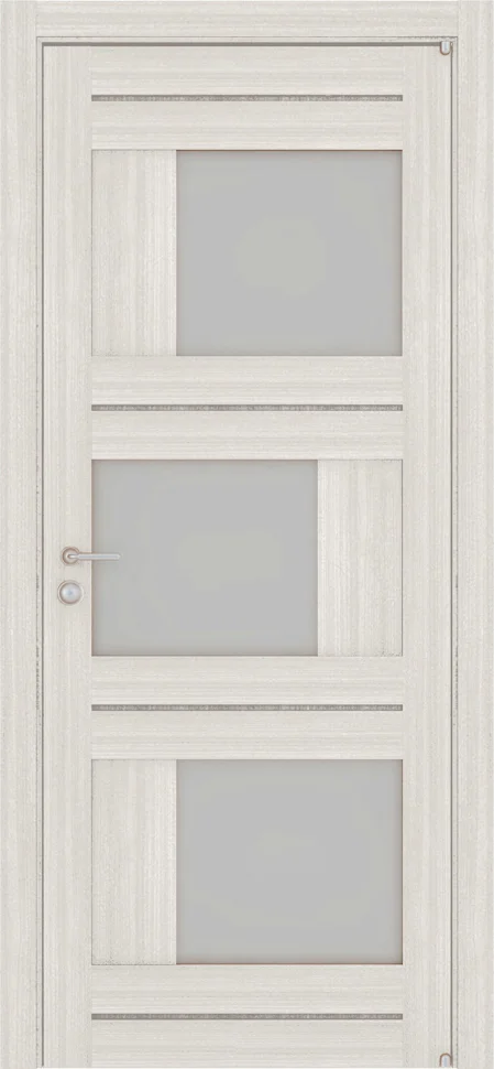 Дверь Uberture LIGHT Модель 2181 частичное стекло, капучино велюр 90, экошпон