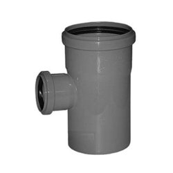 Тройник канализационный 110х50х87 (110х50х90) с кольцом ПП