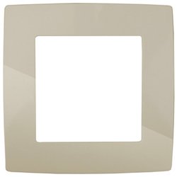 Рамка одноместная Эра, слоновая кость, арт 12-5001-02